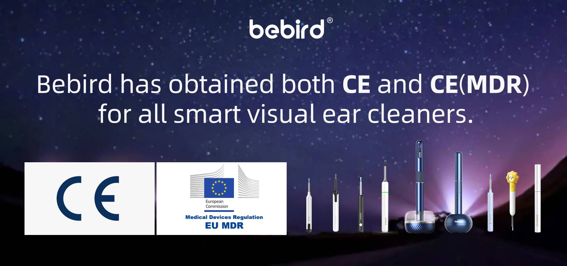 Bebird has obtained both CE and CE（MDR）